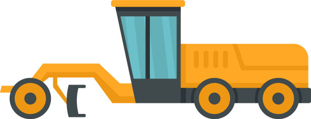 平地机道路图标平坦孤立图片下载