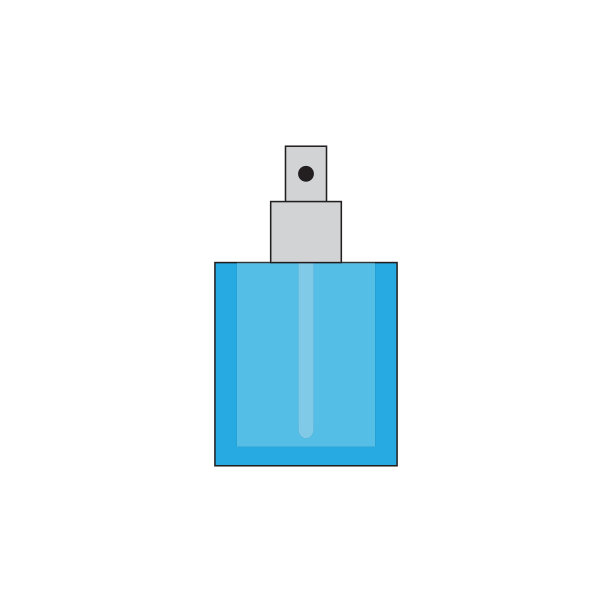 香水玻璃瓶设计免费矢量图片下载