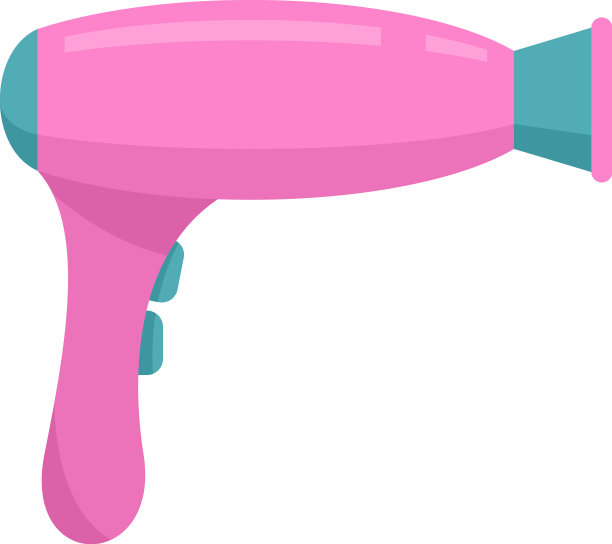 客房服务电吹风图标平孤立图片下载