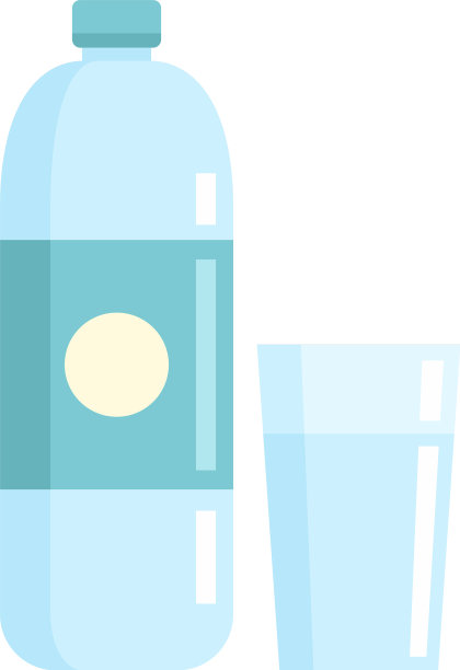 客房服务水瓶图标平孤立图片下载