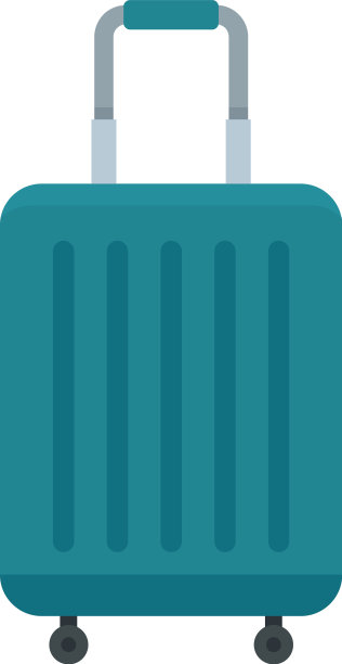 客房服务旅行袋图标平孤立图片下载