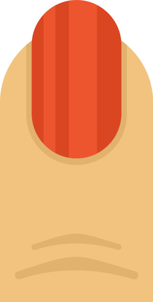 美甲沙龙的指甲油图标平孤立图片下载