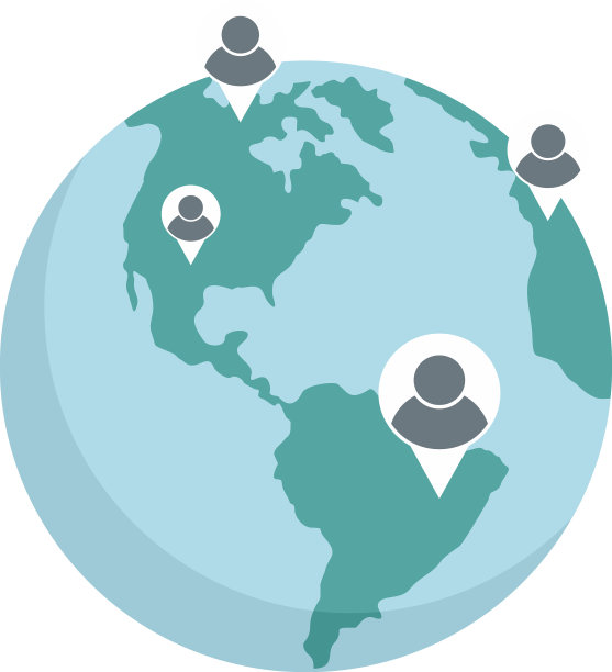 全球社会学icon扁平化孤立图片下载