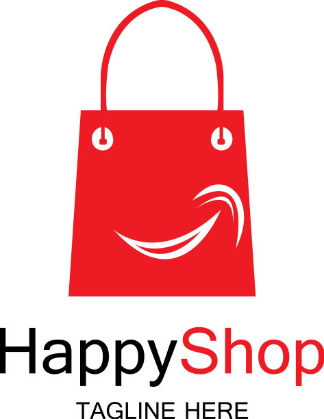 快乐店标志设计模板图片下载