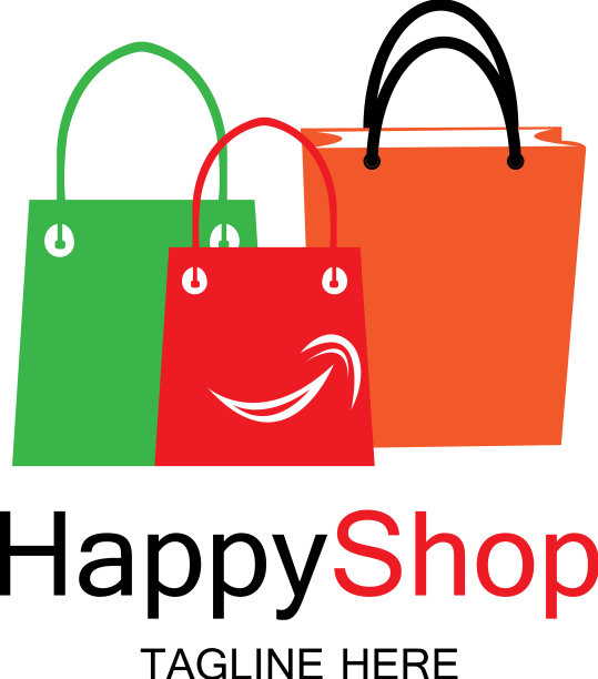 快乐店标志设计模板图片下载