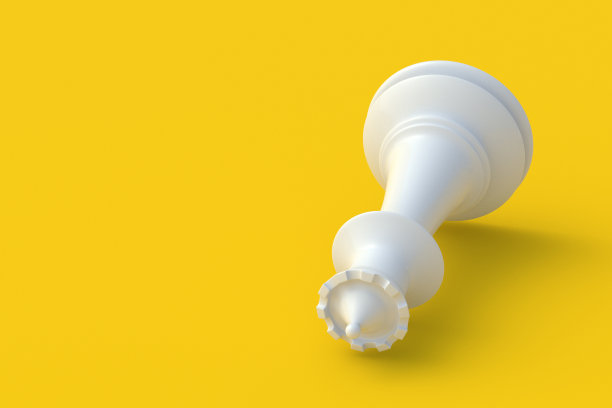 黄色背景的象棋女王。表游戏。国际比赛。爱好和休闲。副本的空间。三维渲染图片下载