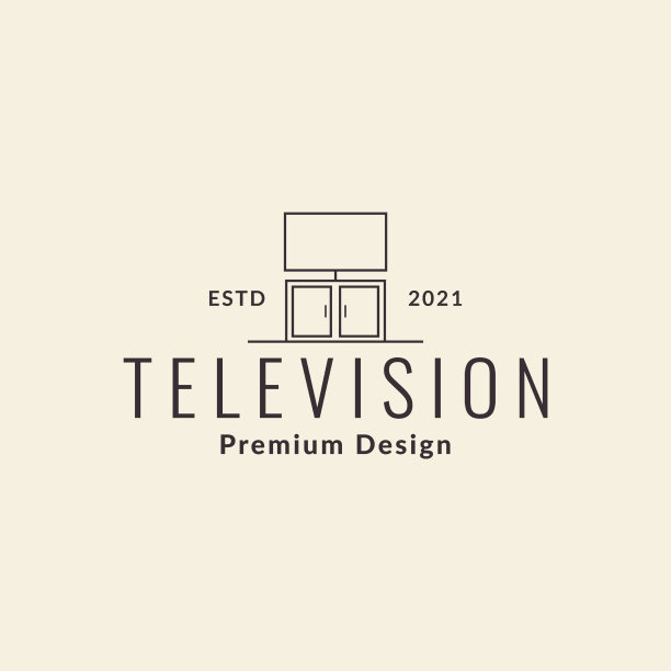 线电视与表室内标志设计图片下载