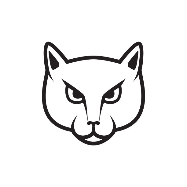 脸焦点狗现代标志设计图形符号图片下载