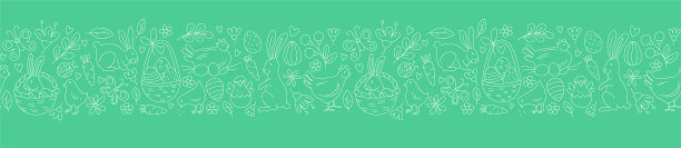 有趣快乐的复活节无缝图案背景图片下载