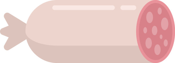 热香肠图标平孤立图片下载