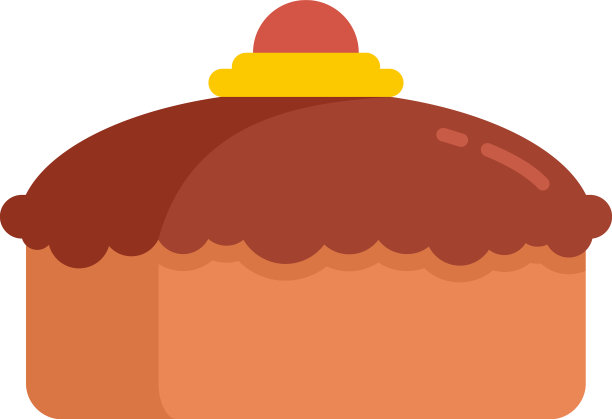 糖果蛋糕图标平孤立图片下载