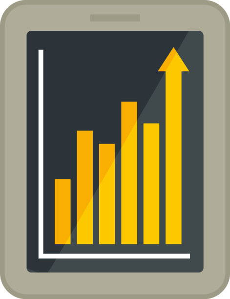 办公室经理平板图形图标平隔离图片下载