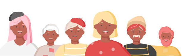 多民族的人站在一起图片下载