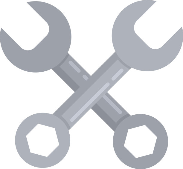 汽车服务钥匙图标扁平隔离图片下载