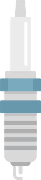 火花塞图标平隔离图片下载