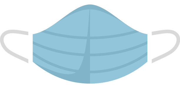 护士医用口罩图标平隔离图片下载