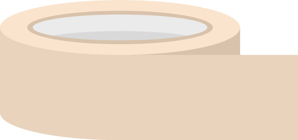 办公室磁带图标平隔离图片下载