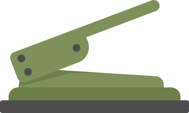 工艺冲孔器图标平隔离图片下载