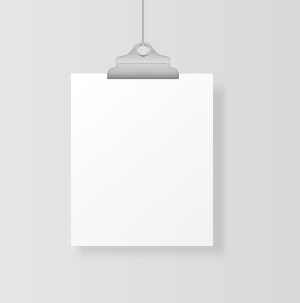 逼真的白色海报挂照片图片集图片下载