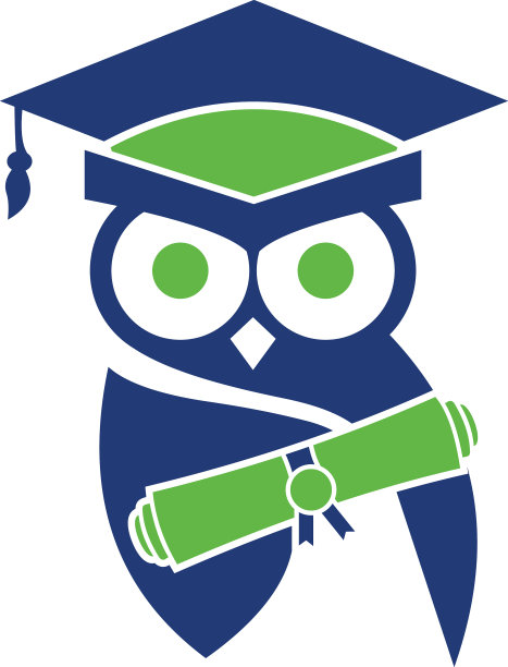 猫头鹰标志设计配毕业帽图片下载