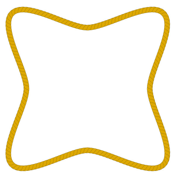 框架从绳波方形孤立上图片下载