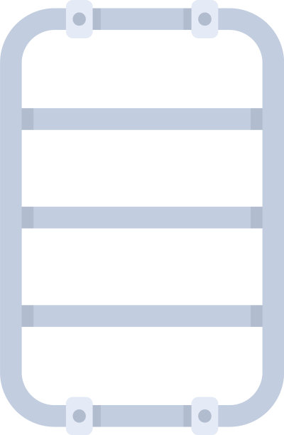 设备加热毛巾轨道图标平隔离图片下载