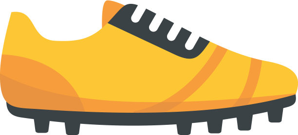 跑步靴图标平孤立图片下载