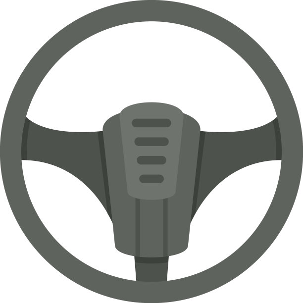 汽车方向盘图标平隔离图片下载