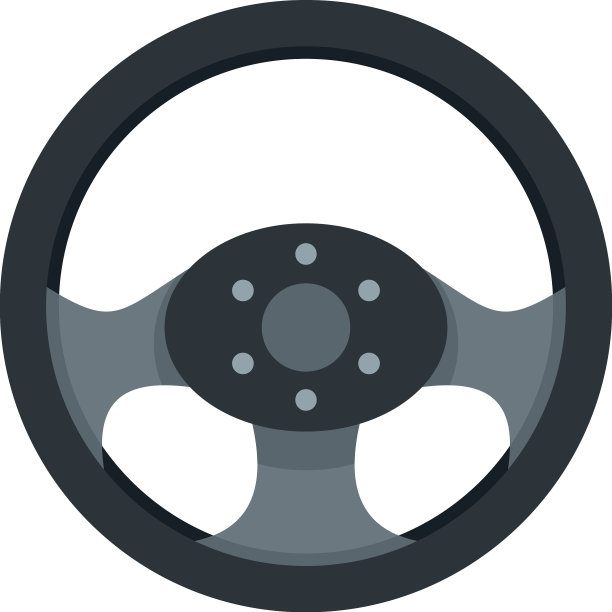 方向盘设备图标平隔离图片下载