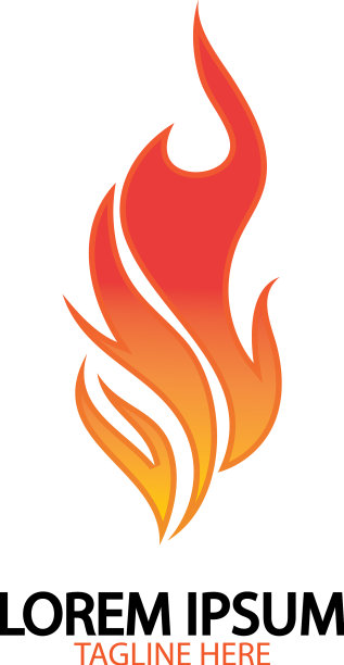 火焰标志火焰图标设计模板图片下载