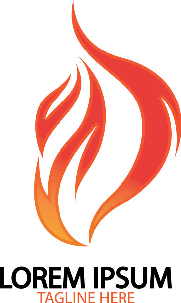 火焰标志火焰图标设计模板图片下载