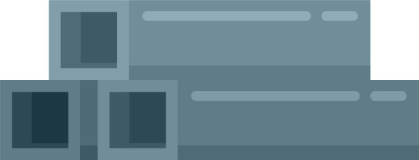 结构金属条图标扁平隔离图片下载