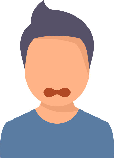 坏的青少年问题图标扁平孤立图片下载