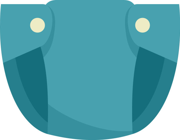 一次性纸尿裤图标平孤立图片下载