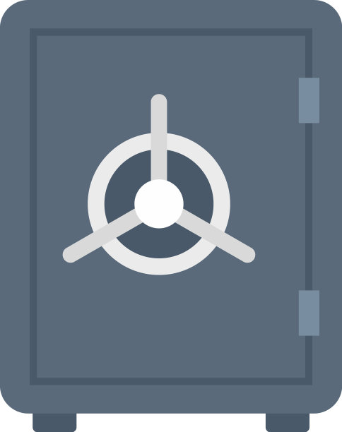 家财平安图标平孤立图片下载