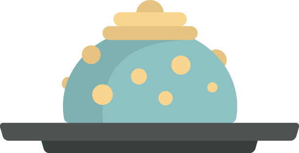 分子料理鲜图标平孤立图片下载