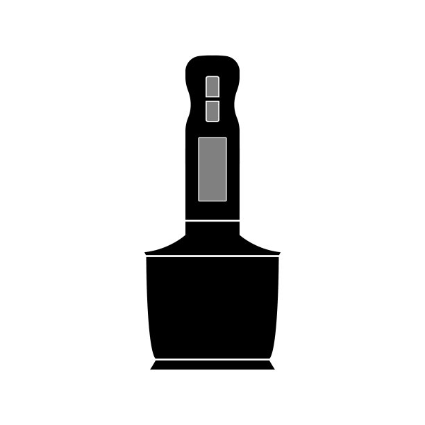 电动浸没搅拌器上的图标一片白色图片下载