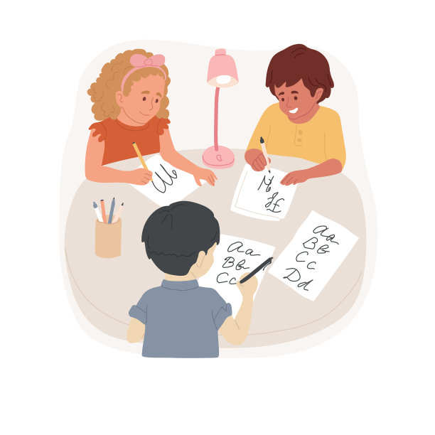 书法练习孤立漫画图片下载