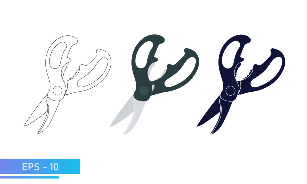 厨房用的切青菜的剪刀劈开一个图片下载