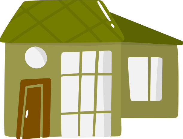 可爱的涂鸦房子手绘风格设计图片下载