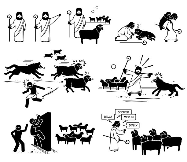 耶稣基督是好牧羊人图片下载