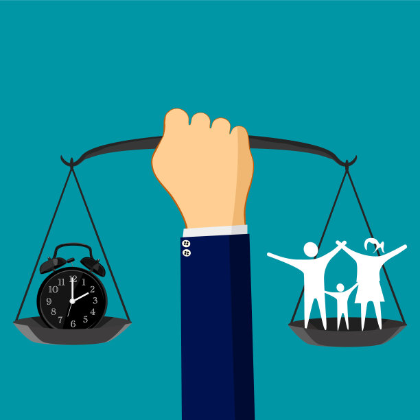 时间和家庭在尺度上的观念图片下载