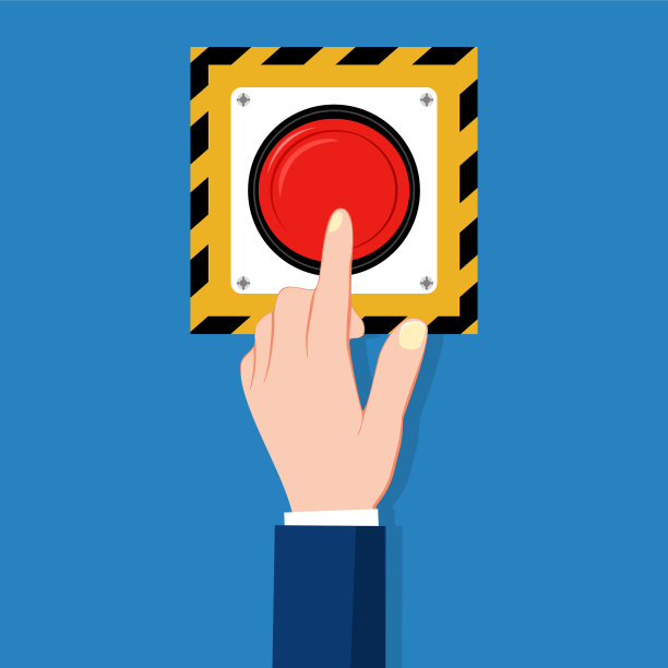 按下红色紧急按钮紧急停止图片下载