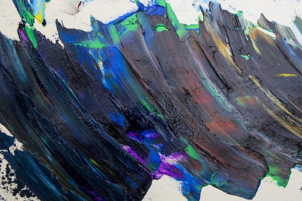 彩色颜料，抽象和现代绘画艺术，彩色背景图片下载