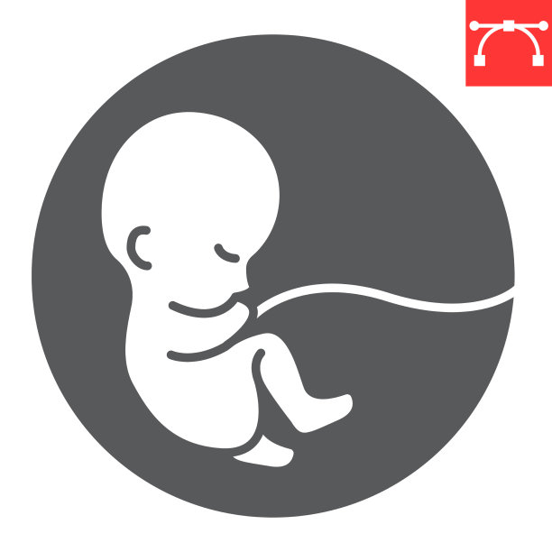 胎儿字形图标图片下载