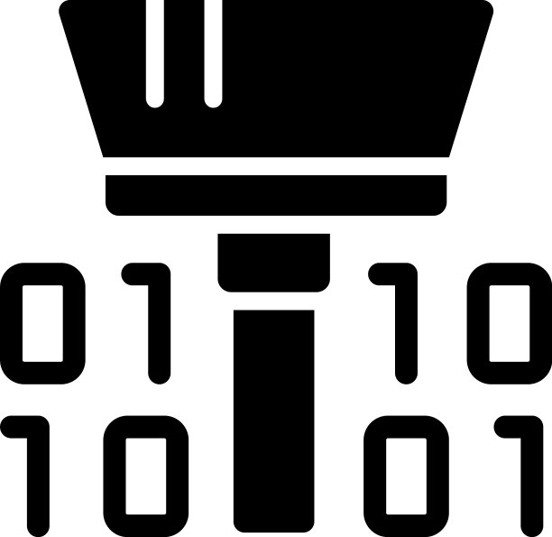 清洁数据集工具黑色字形图标图片下载