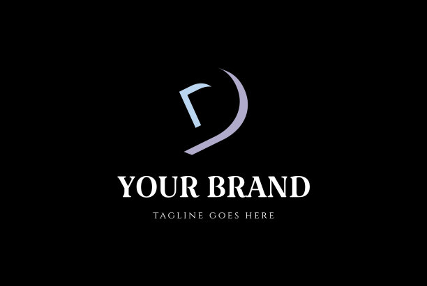 简单的极简主义的首字母d带否定图片下载