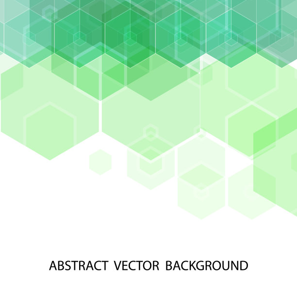 六边形绿色背景eps 10图片下载