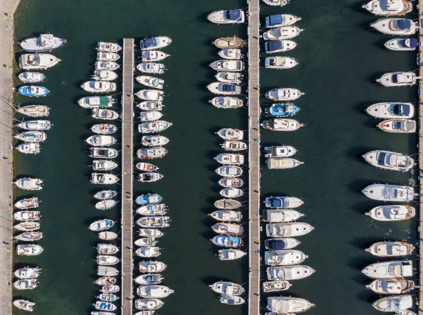 码头鸟瞰图图片下载