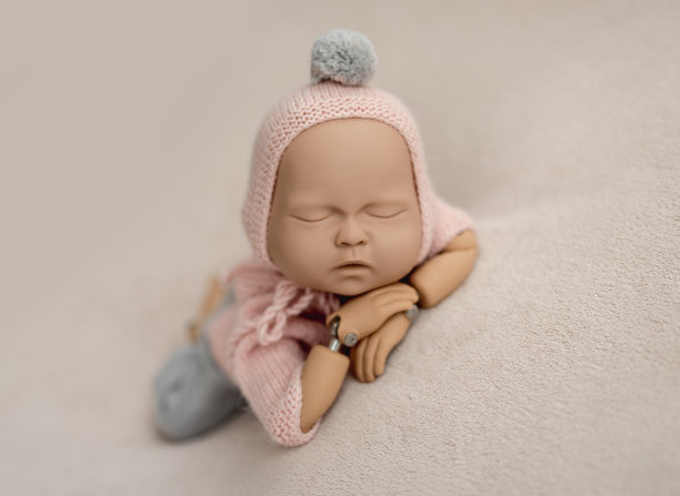 新生儿摆拍人体模型图片下载